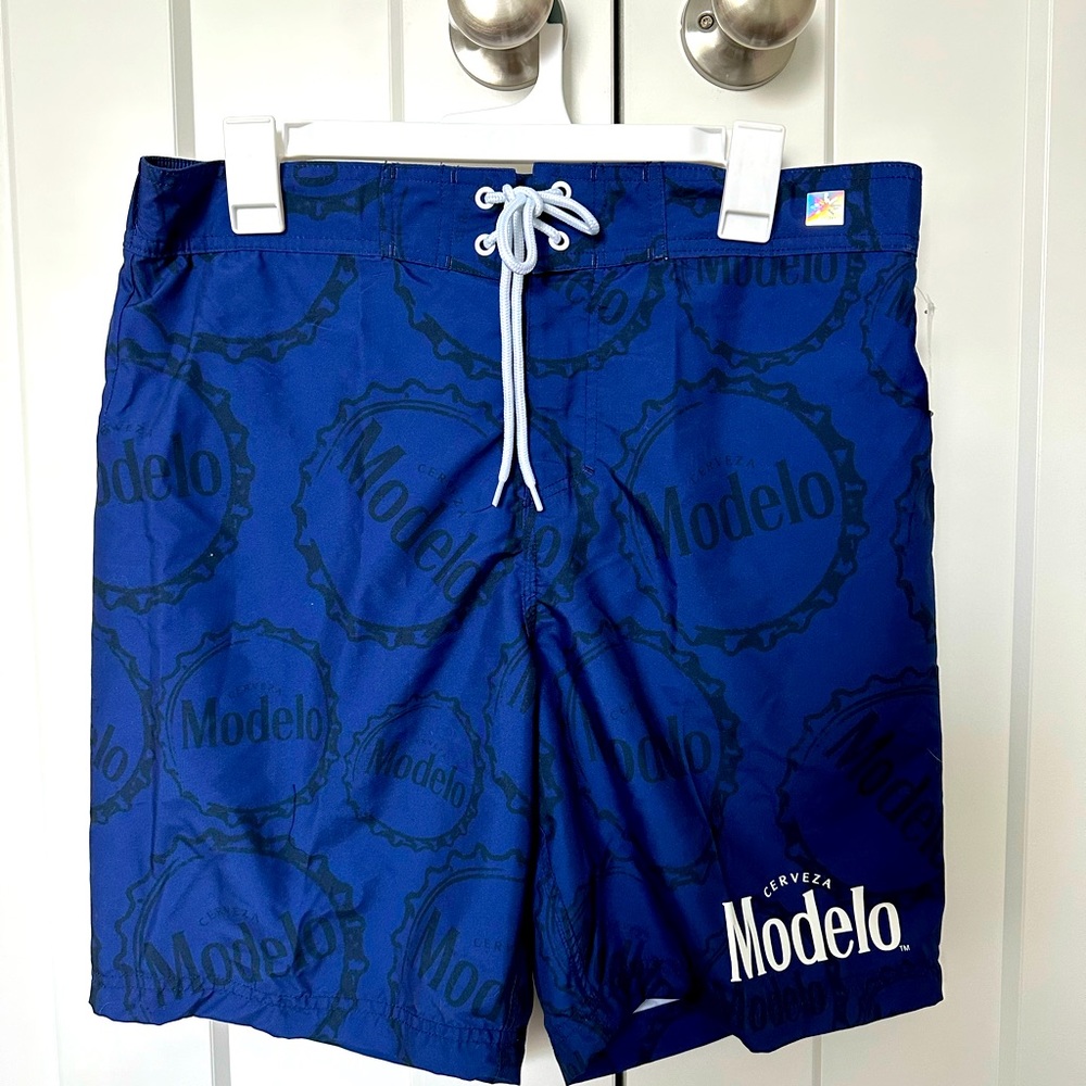BRAND NEW!!! MEN’S MODELO CERVEZA Board SWIM Shorts